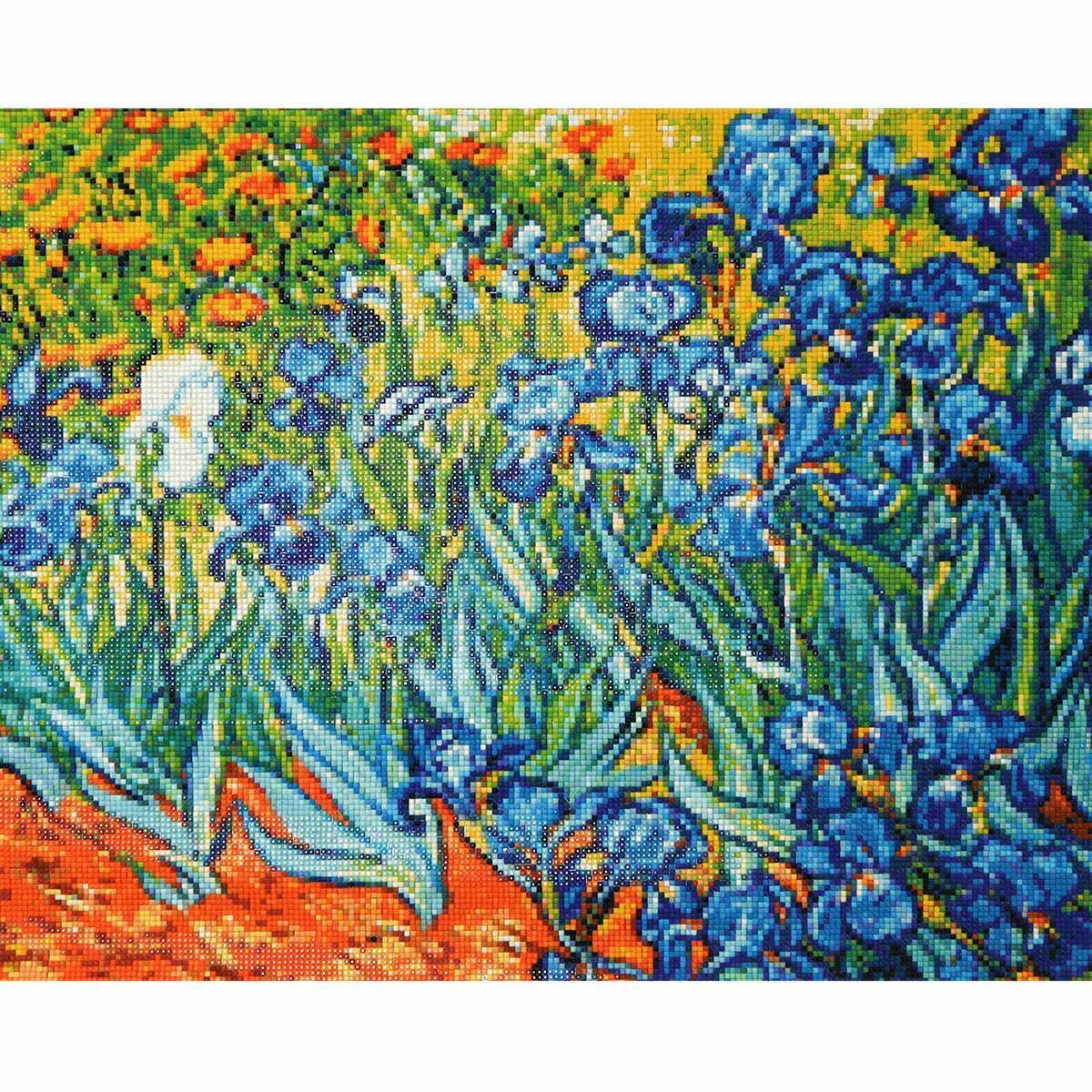 фото Cr 540082 Алмазная мозаика 'Ирисы' по мотивам Винсент Ван Гог, 50*40 см, Cristyle
