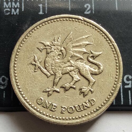 Великобритания 1 фунт стерлингов 2000. Уэльс. Валлийский дракон. XF