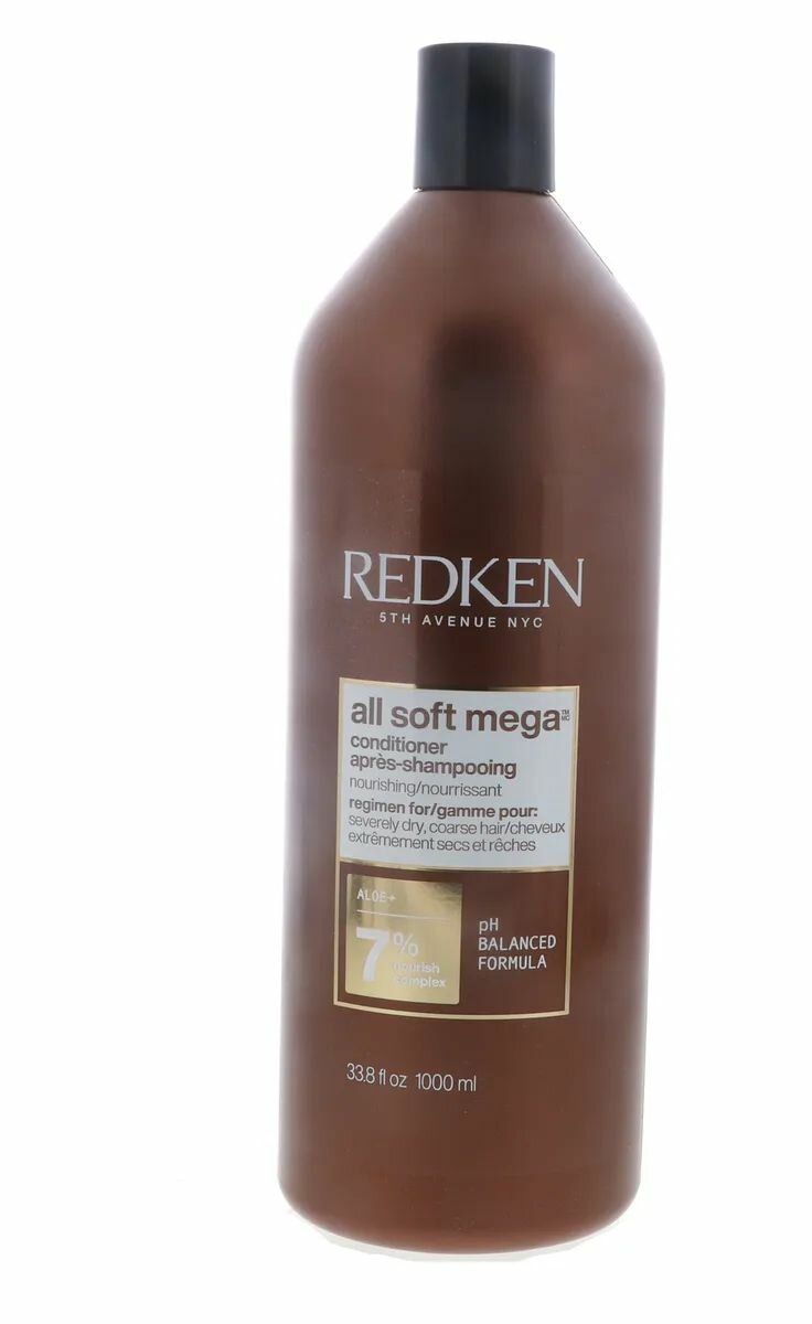 Redken All Soft Mega - Кондиционер с питательным комплексом суперфудов для питания и смягчения очень сухих и ломких волос 1000 мл