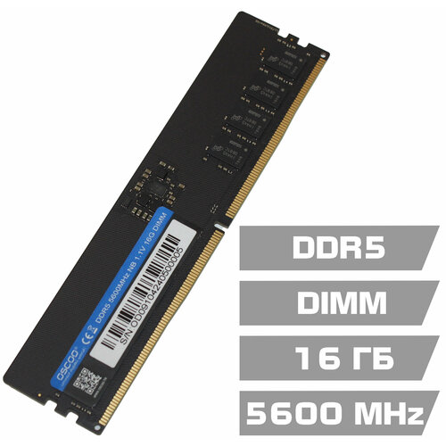 Оперативная память OSCOO DDR5 5600MHz 11V 16GB DIMM 623900₽