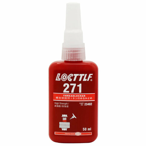 Фиксатор резьбы высокой прочности LOCTTLF 271 полный аналог LOCTITE 271 50 мл 910₽
