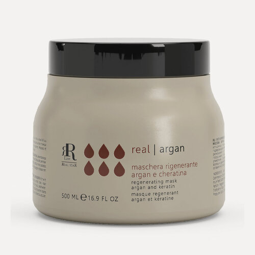Изображение товара Маска для сухих и поврежденных волос «Аргана и кератин» RR Line Real Argan, 500 мл
