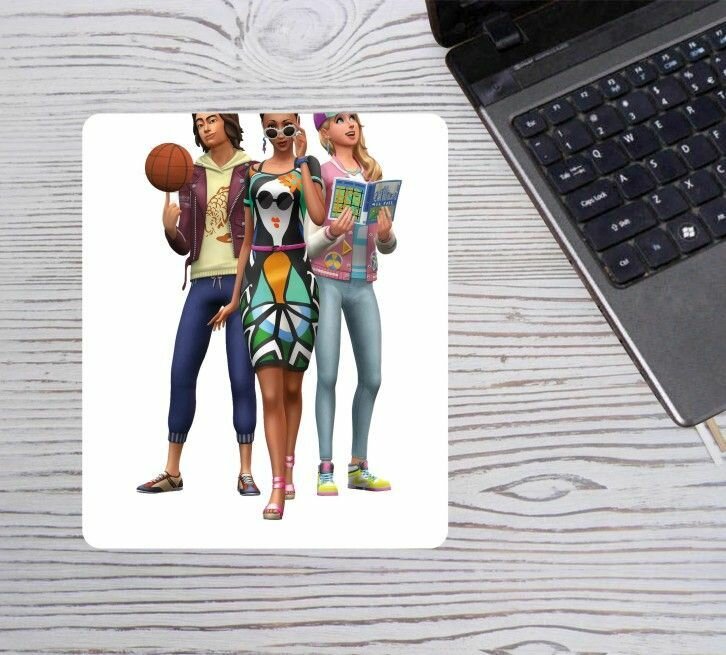 Коврик для мышки игровой 36 на 29 см GOODbrelok The Sims, Симс №10