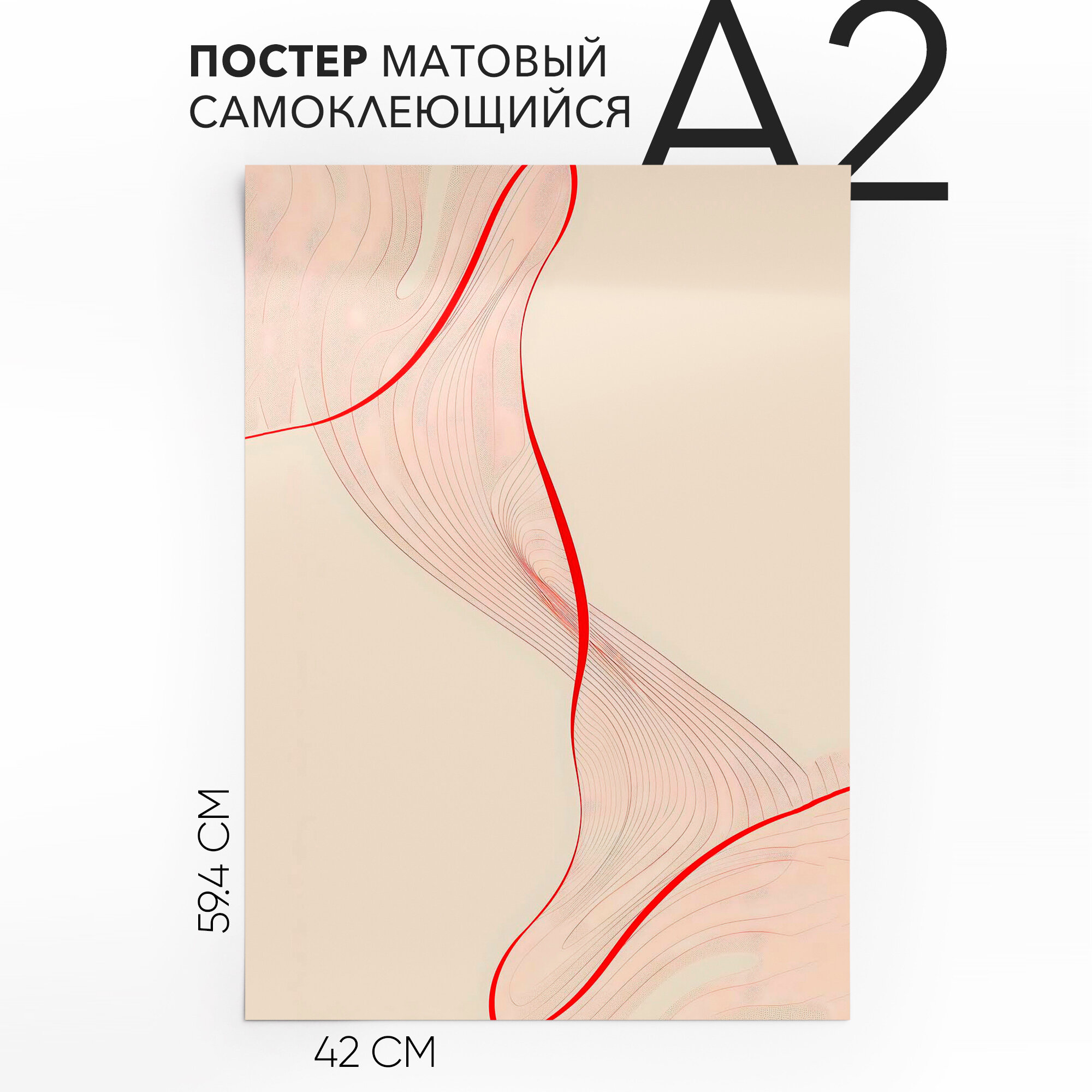 Постеры плакаты самоклеящийся большой A2 Украшение интерьера влагостойкий для декора