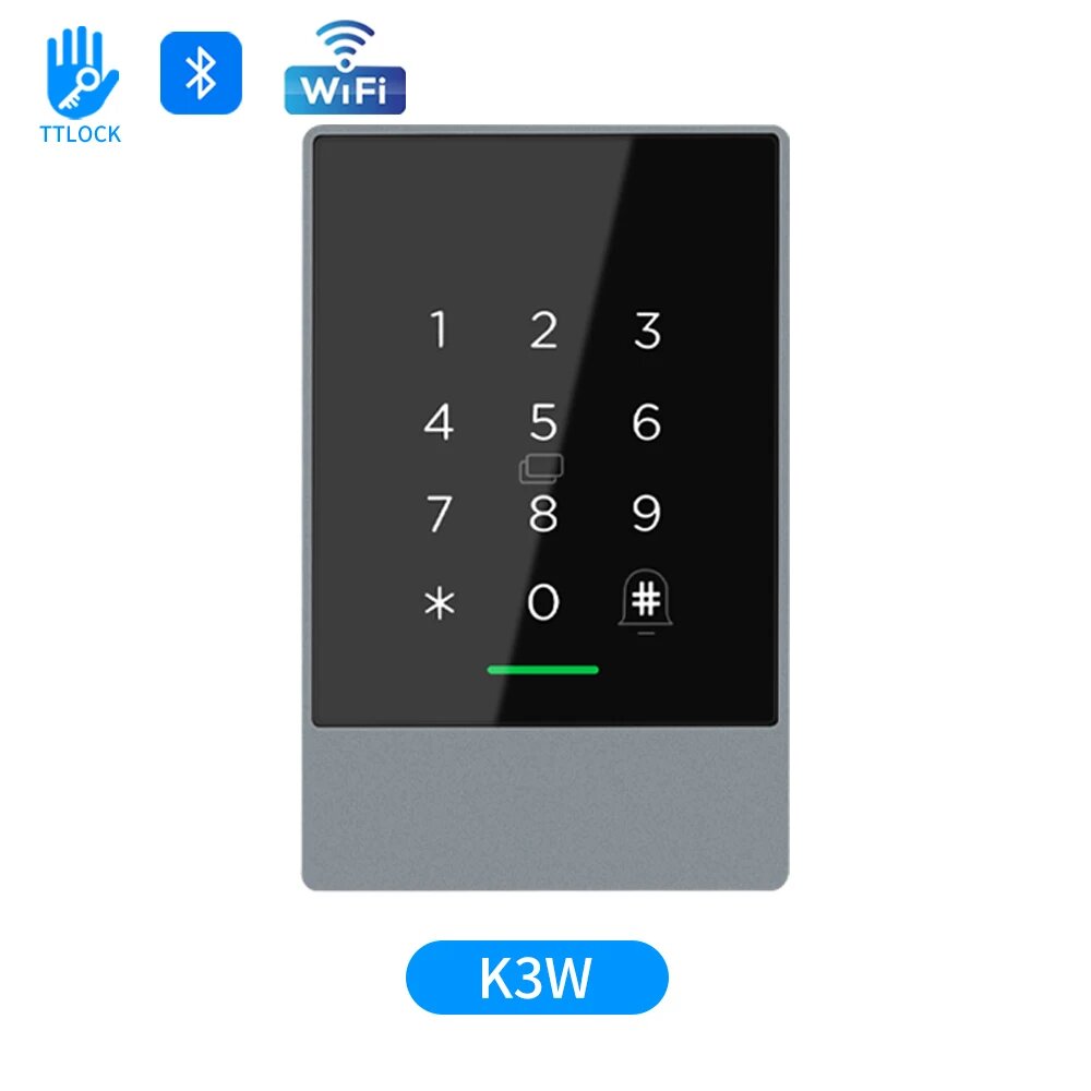 TTlock Wi-Fi машина контроля доступа по отпечаткам пальцев интеллектуальная система посещаемости с кодом приложения IC-карта Поддержка удаленной разблокировки K3W