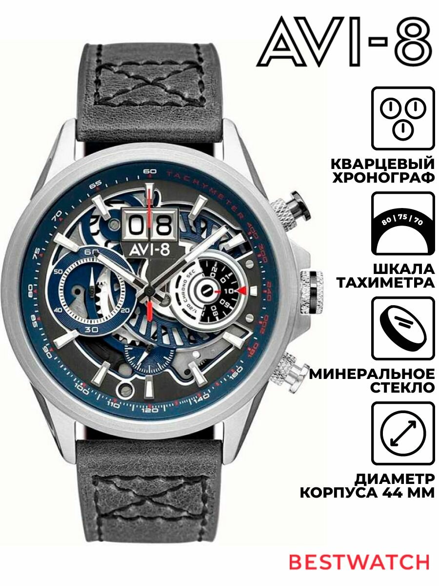 Наручные часы AVI-8, серый