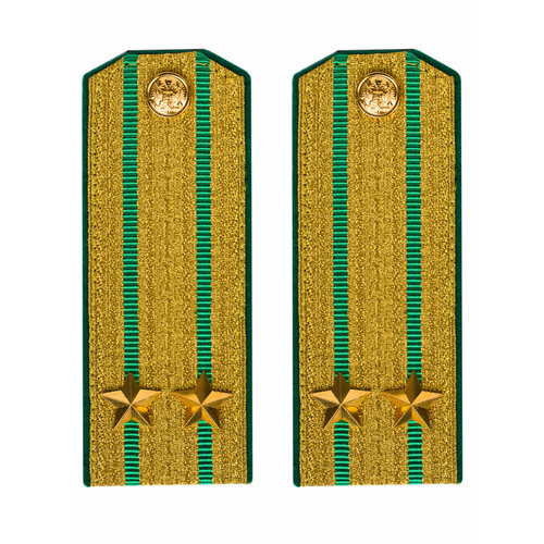 Погоны Пограничной службы в сборе картон Подполковник золотые