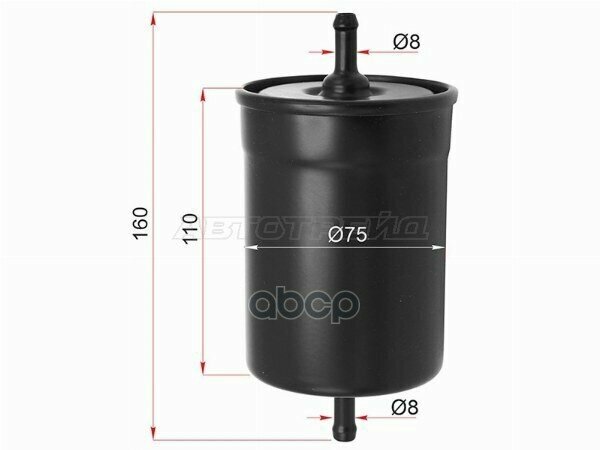 Фильтр Топливный Audi A4 94-01/A6 97-05/Vw Golf 91-99/Passat 88-05/Ford Galaxy 95-06 Sat арт. ST-1H0201511A
