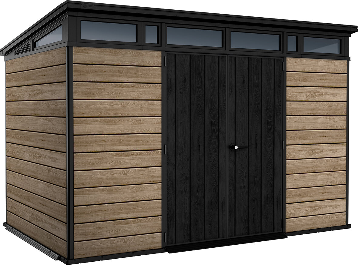 Хозяйственный блок Keter Pent 11*7 Shed HOR ASHWOOD (светло-кор) (17213181)