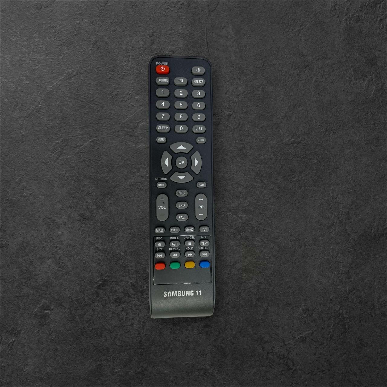 Универсальный пульт, для телевизор Samsung 11, АБС-пластик, черный