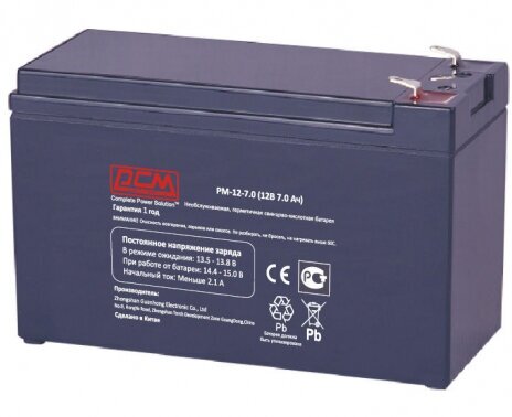 Аккумуляторная батарея для ИБП Powercom PM-12-7.0 12В 7.0Ач