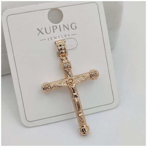 Бижутерия под золото Xuping Jewelry, подвеска, крестик, кулон, медицинский сплав (медсплав)