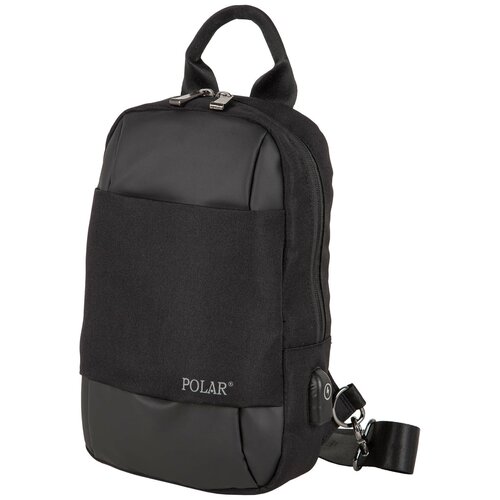 Однолямочный рюкзак Polar П0136 Black