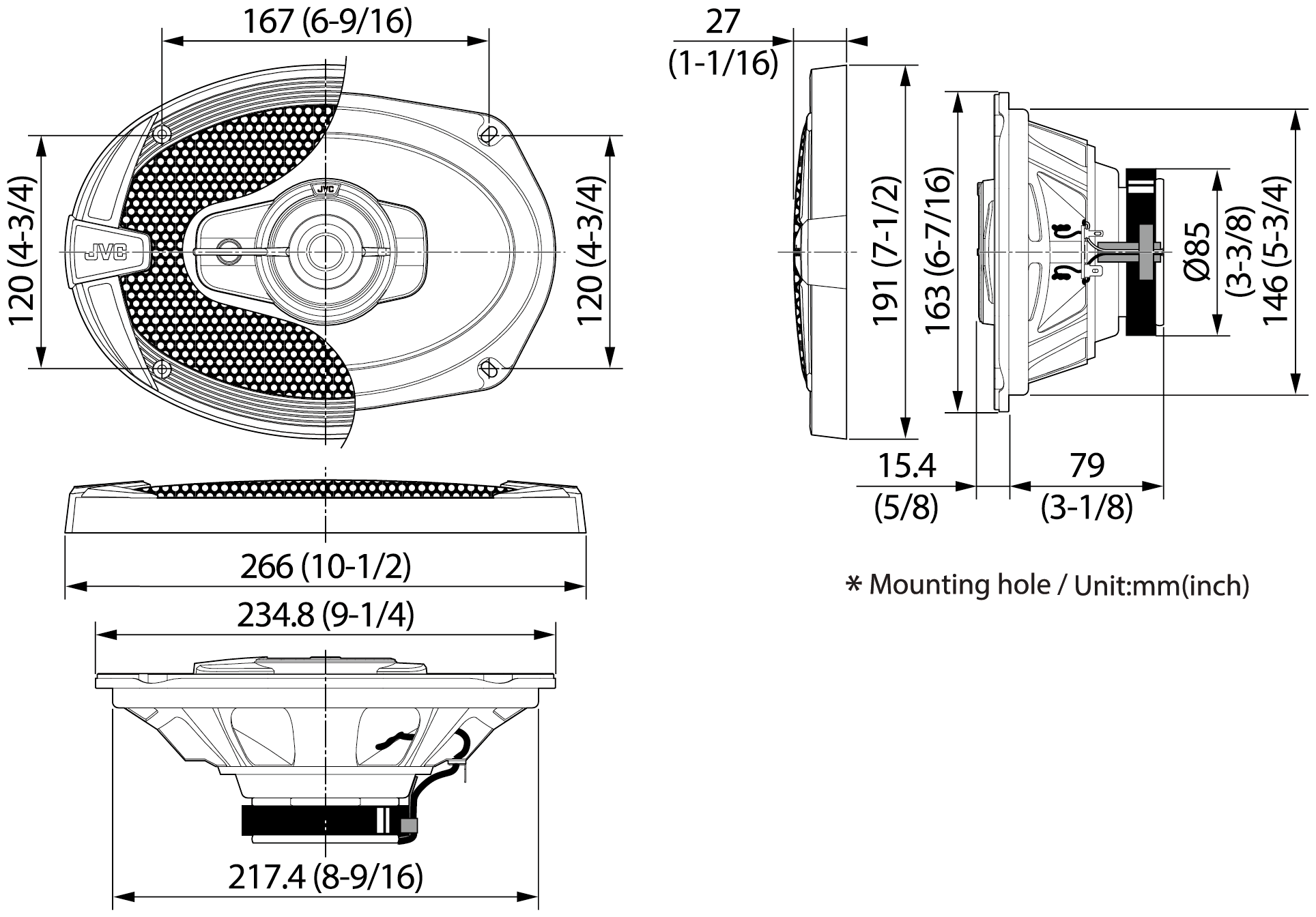 Автомобильная акустика JVC CS-DR693 - фотография № 8