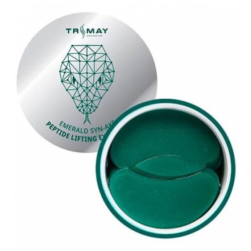 Trimay Гидрогелевые патчи для глаз Emerald Syn-Ake Peptide Lifting Eye Patch, 90 шт. интенсивно увлажняющие патчи для век trimay bird s nest hyaluronic intensive moisture eye patch 60 ea