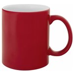 Кружка / чашка чайная / чашка кофейная Хамелеон матовая красная - изображение