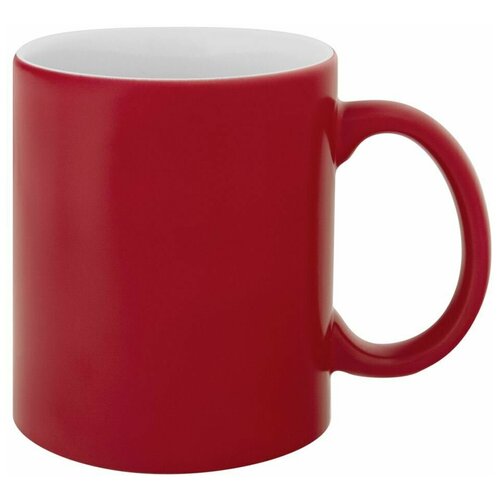 Кружка / чашка чайная / чашка кофейная Хамелеон матовая красная