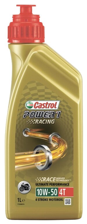 Масло Power 1 Racing 4t 10w-50 1л Sl Jaso Ma-2 Castrol арт. 14E94F