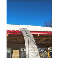 Приспособление-скребок для уборки снега с крыши, 8 метров