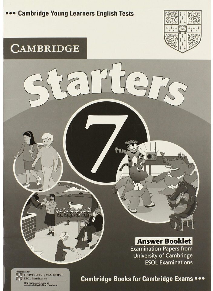 Cambridge ESOL "Cambridge Young Learners English Tests Starters 7 Answer Booklet"