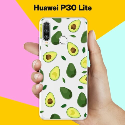 Силиконовый чехол Узор из Авокадо на Huawei P30 Lite силиконовый чехол узор из котов на huawei p30