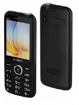 Телефон мобильный (MAXVI K15N Black (2 SIM))