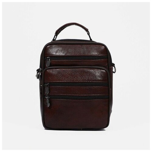 Сумка , натуральная кожа, коричневый