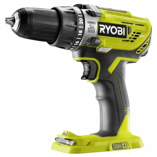 фото Аккумуляторная ударная дрель-шуруповерт ryobi r18pd3-0, без аккумулятора