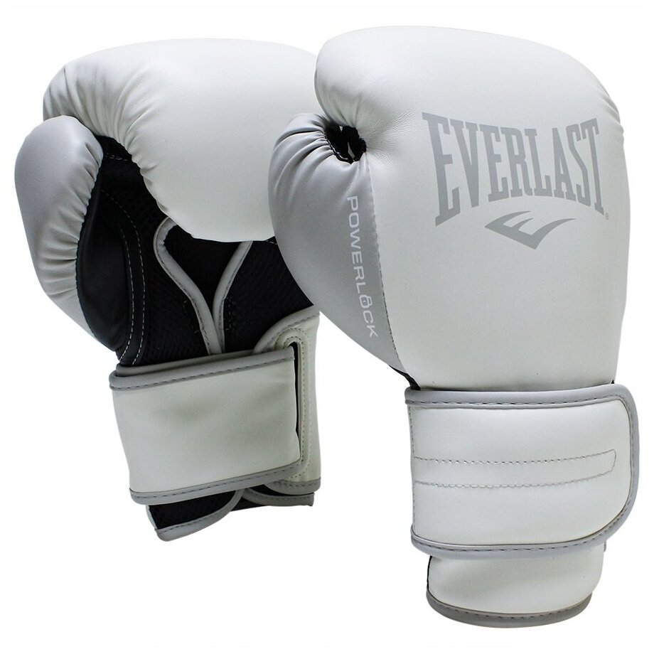 Боксерские перчатки Everlast Powerlock PU 2 White, 12 унций