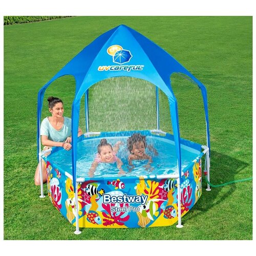 Каркасный бассейн с навесом SPLASH-IN-SHADE PLAY POOL, 183х51см, BestWay