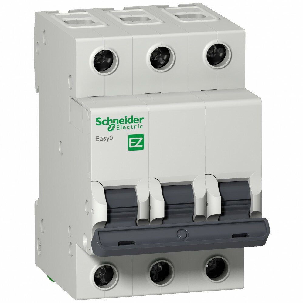 Schneider Electric EASY 9 Автоматический выключатель 3P 32A (C) 6кА =S= Schneider Electric Schneider Electric EASY 9 Автоматический выключатель 3P 32A (C) 6кА =S= EZ9F56332