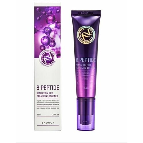 ENOUGH 8 peptide Senation Pro Essence/Сыворотка для лица, Эссенция с пептидами антивозрастная омолаживающая увлажняющая 30 мл