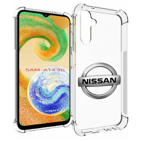 Чехол MyPads nissan-ниссан-3 мужской для Samsung Galaxy A14 4G/ 5G задняя-панель-накладка-бампер