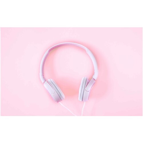 Постер на экокоже 40x60 LinxOne Наушники розовый нежный 189 120000₽