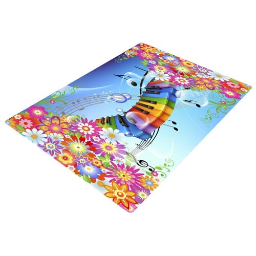 Фотоковер Радуга нот (велюр, 150 х 150 см)