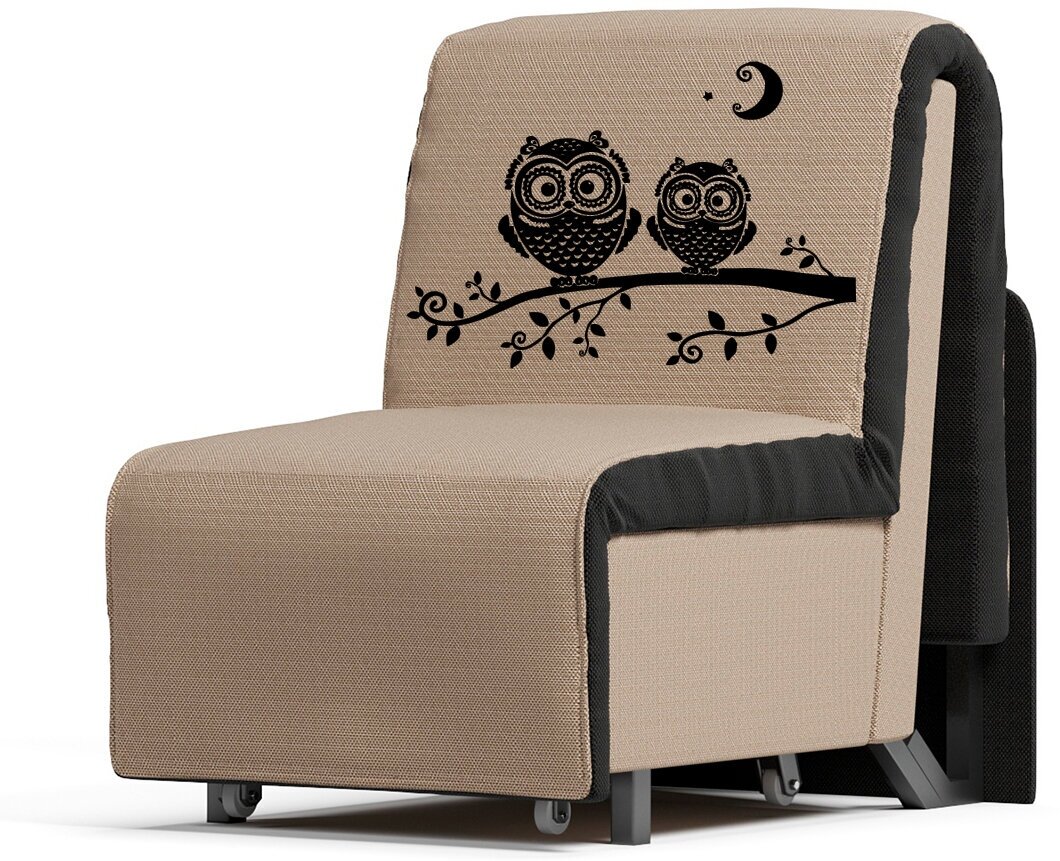 Кресло-кровать Elegance 90Я (с ящиком) Owls Mura 22-100 (93х110х95, СМ 93х203)