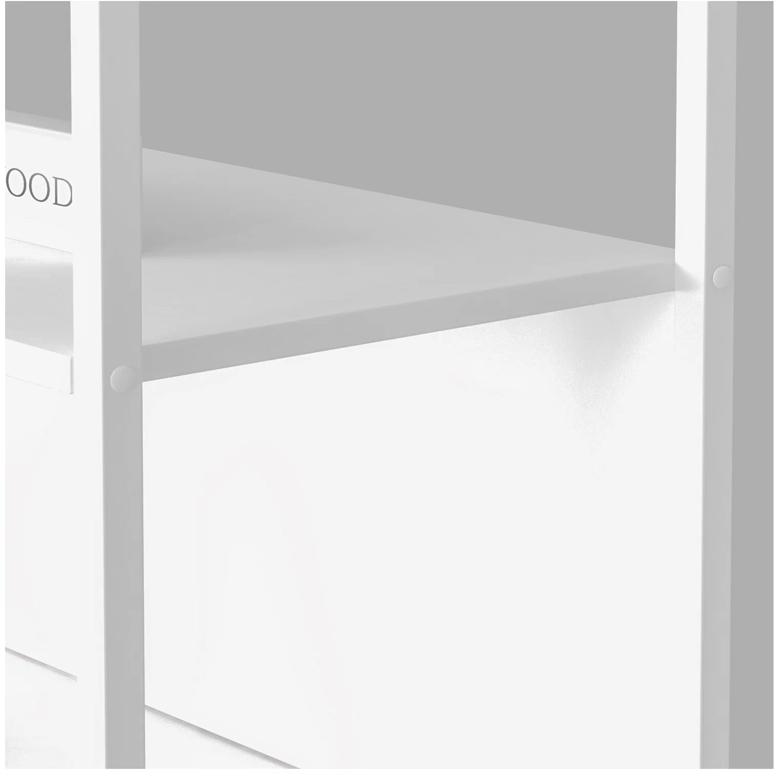 Стеллаж, этажерка, пенал, шкаф для книг металлический напольный SKANDIWOOD Bergen (Chicago) 60x30x120 см, белый - фотография № 8