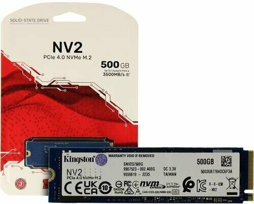 Твердотельный накопитель Kingston NV2 500 ГБ M2 SNV2S/500G