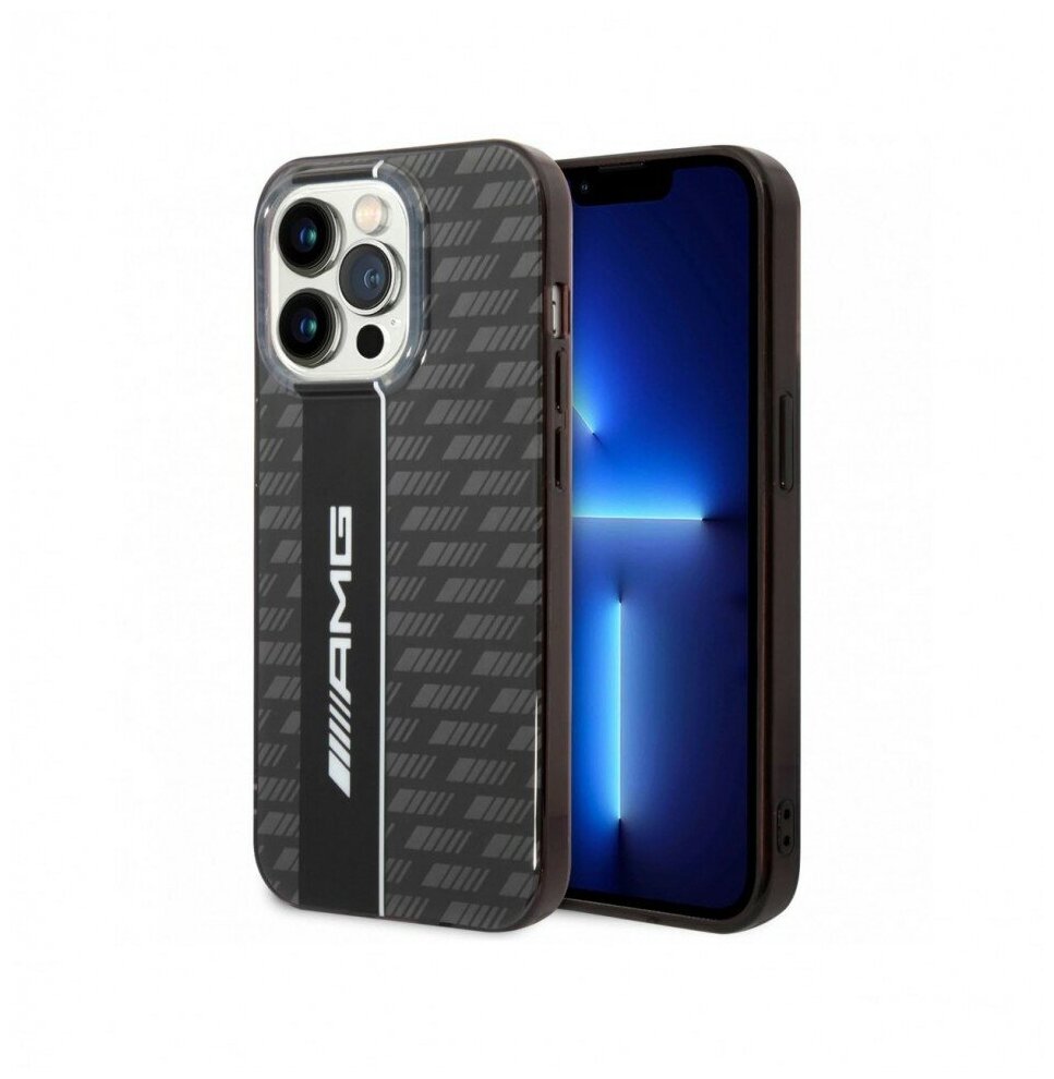 Чехол CG Mobile AMG PC/TPU Double layer Carbon pattern для iPhone 14 Pro, цвет Черный (AMHCP14L2DVCK)