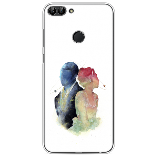 фото Силиконовый чехол влюбленная пара орбиты на huawei p smart case place