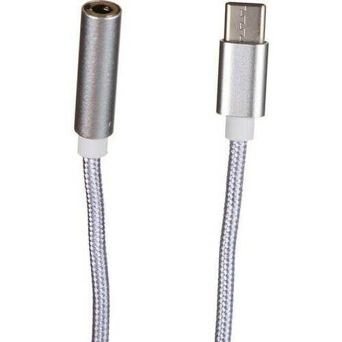 Переходник USB Type-C - 3.5 Jack, 0.1м, ATCOM (AT2809) atcom usb type c jack 3 5 mm at2809 0 1 м серебристый