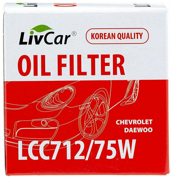 Фильтр масляный LivCar OIL FILTER LCC712/75W OPEL GM DAEWOO CHEVROLET