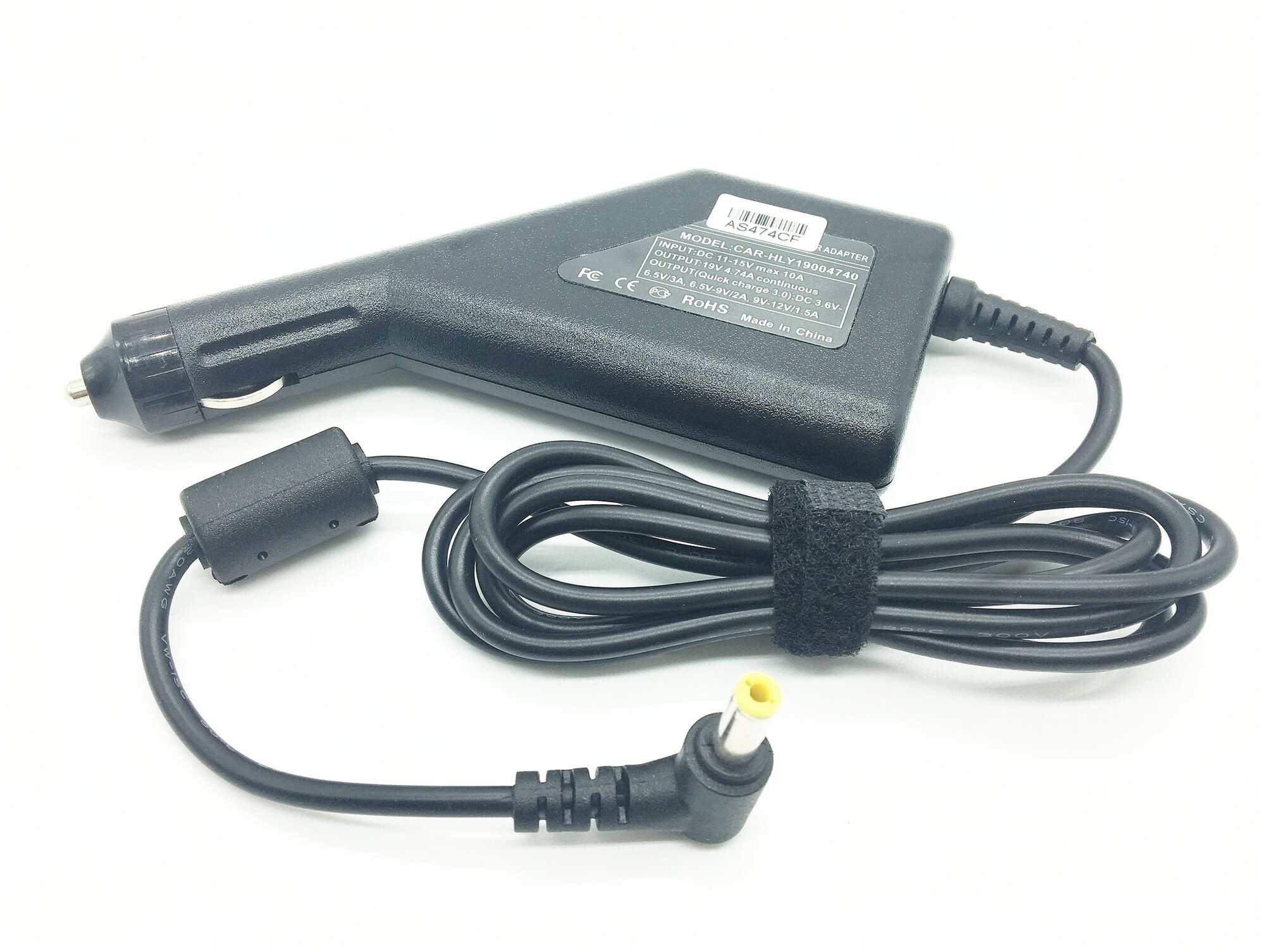 Автомобильное зарядное устройство для нотбука Acer 19V 4.74A (5.5*2.5)