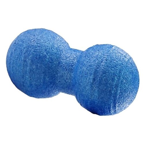 фото Массажный мяч для фитнеса, йоги и пилатеса, сдвоенный, синий, 12 см urm