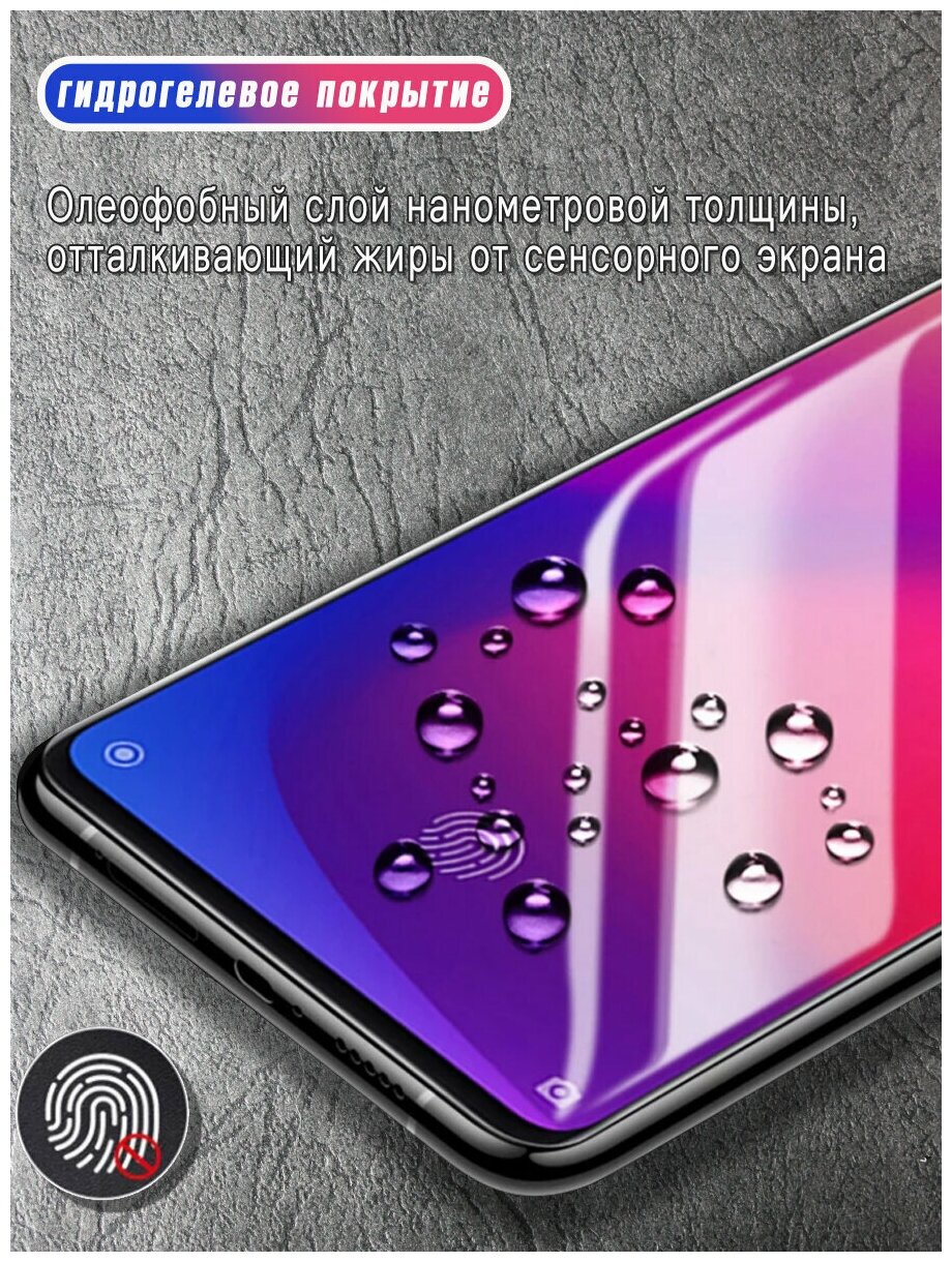 Гидрогелевая защитная пленка для Poco F3, Xiaomi Mi 11i / Полноэкранная защита телефона