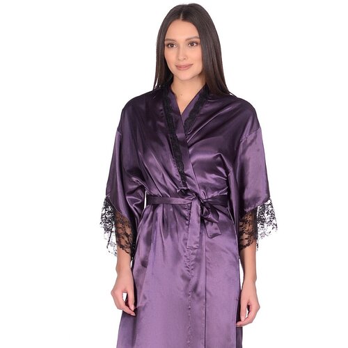 Халат Belweiss, размер 46/48 RU, фиолетовый халат belweiss размер 46 48 ru фиолетовый лиловый