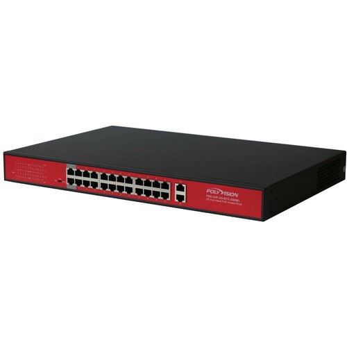 26-портовый PoE коммутатор с двумя гигабитными портами Uplink PND-24P-2G-BT2 300W 3160000₽