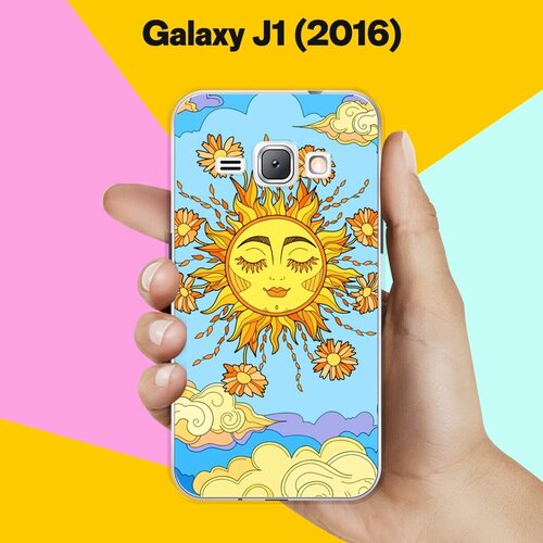 Силиконовый чехол на Samsung Galaxy J1 (2016) Солнце / для Самсунг Галакси Джей 1 (2016)