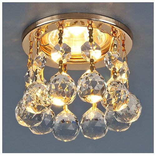 Встраиваемый светильник Elektrostandard 2051 MR16 GD/CL золото/прозрачный 4690389029387