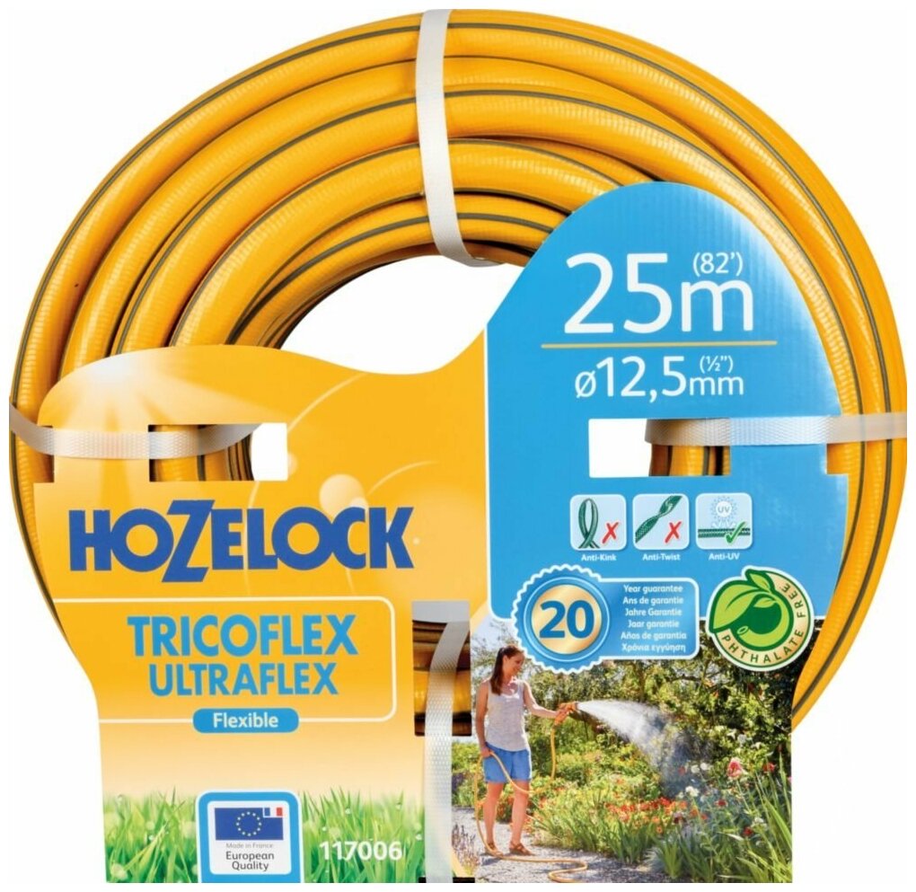 Шланг садовый HOZELOCK Tricoflex Ultrraflex 12,5мм х 25м - фото №8